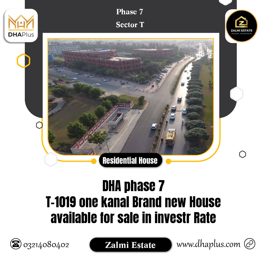 1 Kanal Residential House for Sale in Sector T - Phase 7, Lahore - (DP-37490)