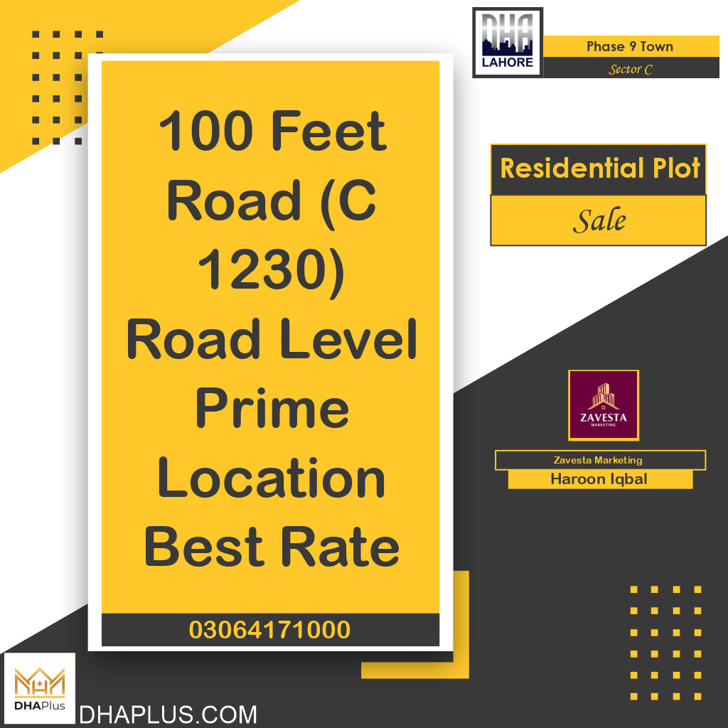 5 Marla Residential Plot for Sale in Sector C - Phase 9 Town, Lahore - (DP-37522)