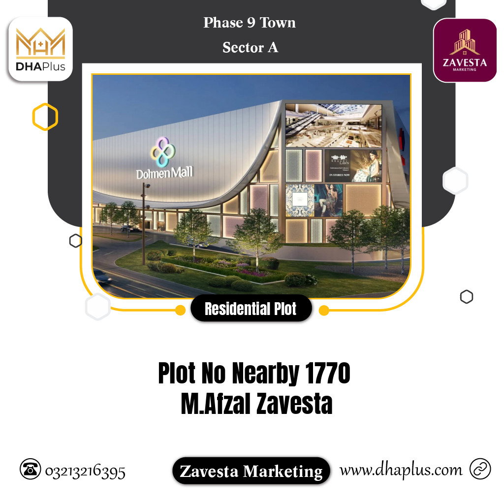 8 Marla Residential Plot for Sale in Sector A -  Phase 9 Town, Lahore - (DP-37542)