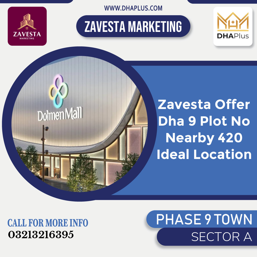 5 Marla Residential Plot for Sale in Sector A -  Phase 9 Town, Lahore - (DP-37543)