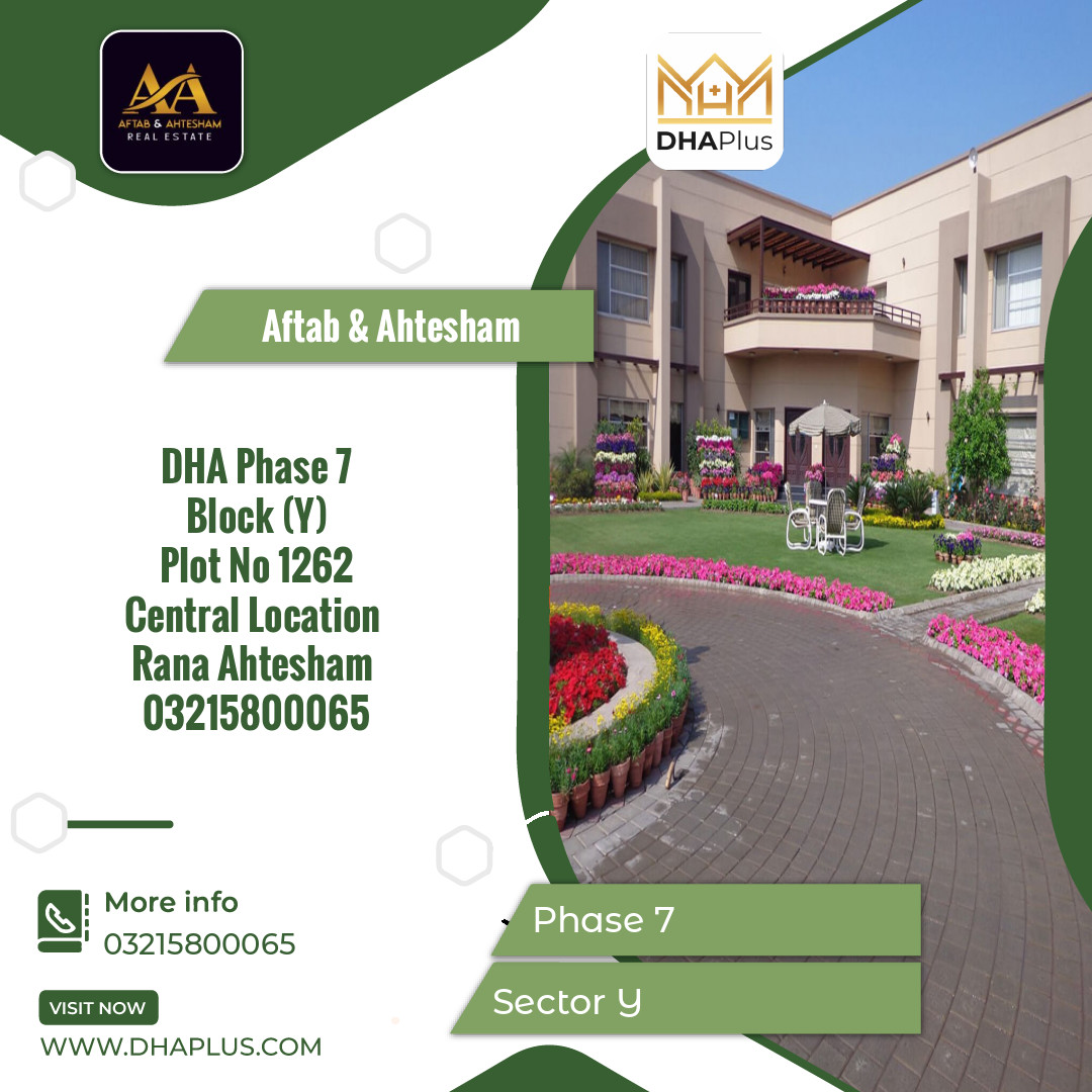 1 Kanal Residential Plot for Sale in Sector Y - Phase 7, Lahore - (DP-37568)
