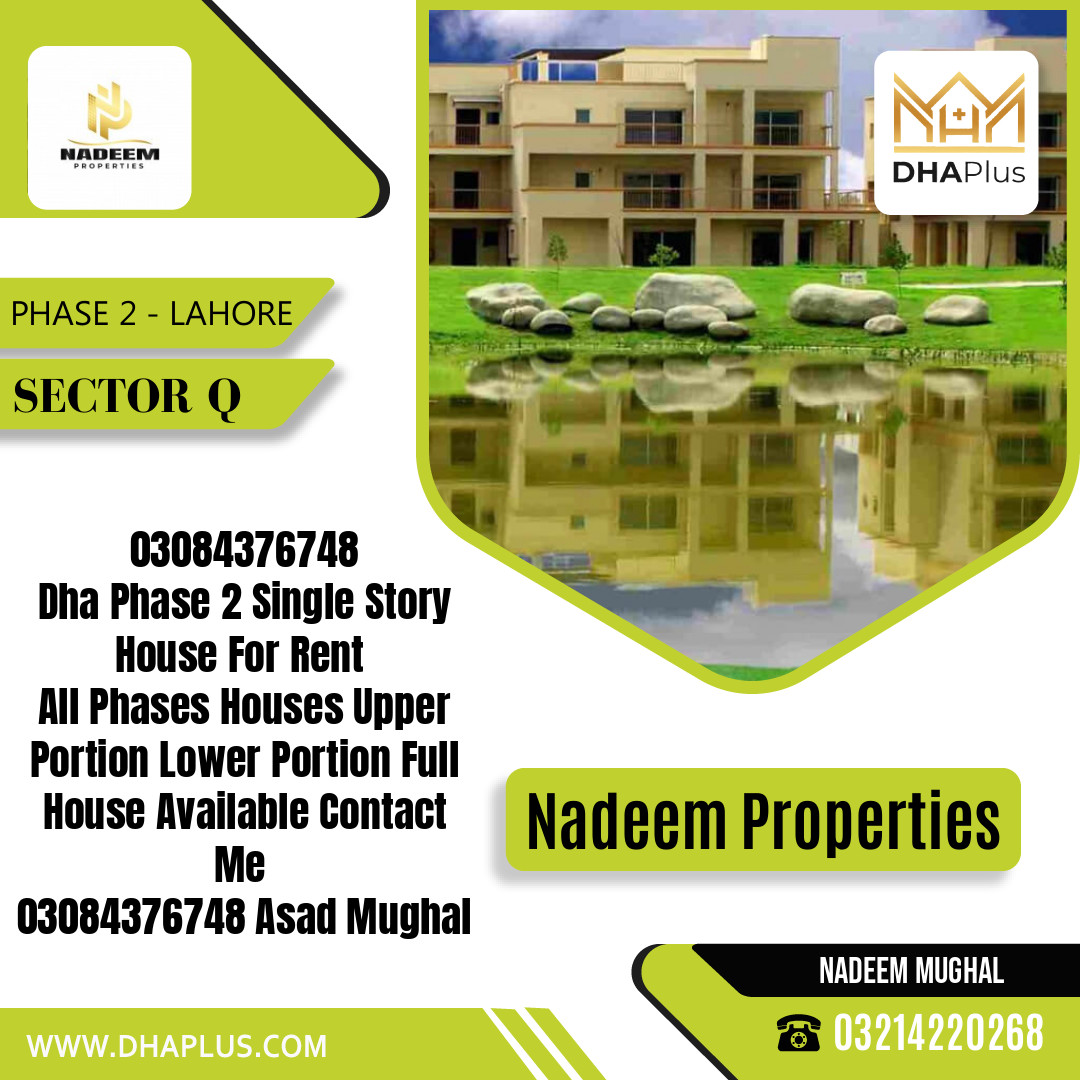 1 Kanal Residential House for Rent in Sector Q - Phase 2, Lahore - (DP-37604)