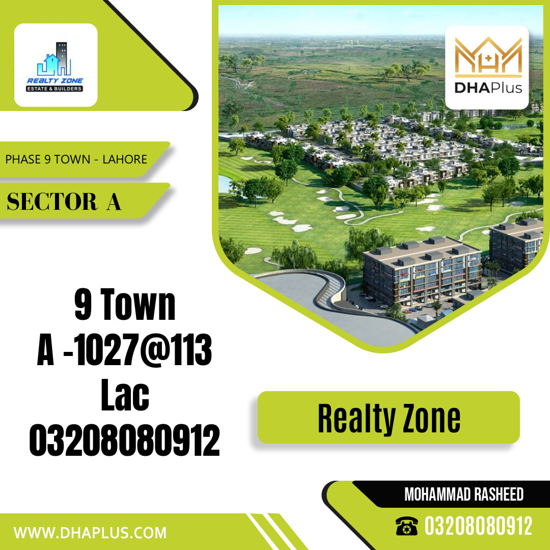5 Marla Residential Plot for Sale in Sector A - Phase 9 Town, Lahore - (DP-37623)
