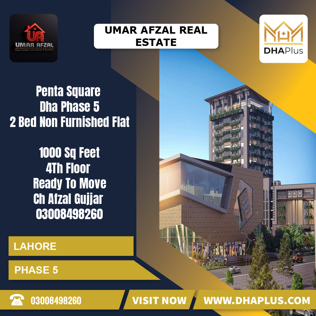 1000 Sq. Ft. Residential Flat for Sale in Phase 5, Lahore - (DP-37637)