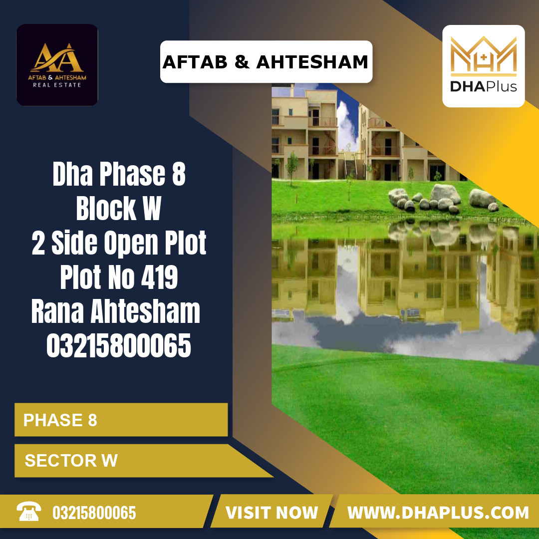 1 Kanal Residential Plot for Sale in Sector W - Phase 8, Lahore - (DP-37688)