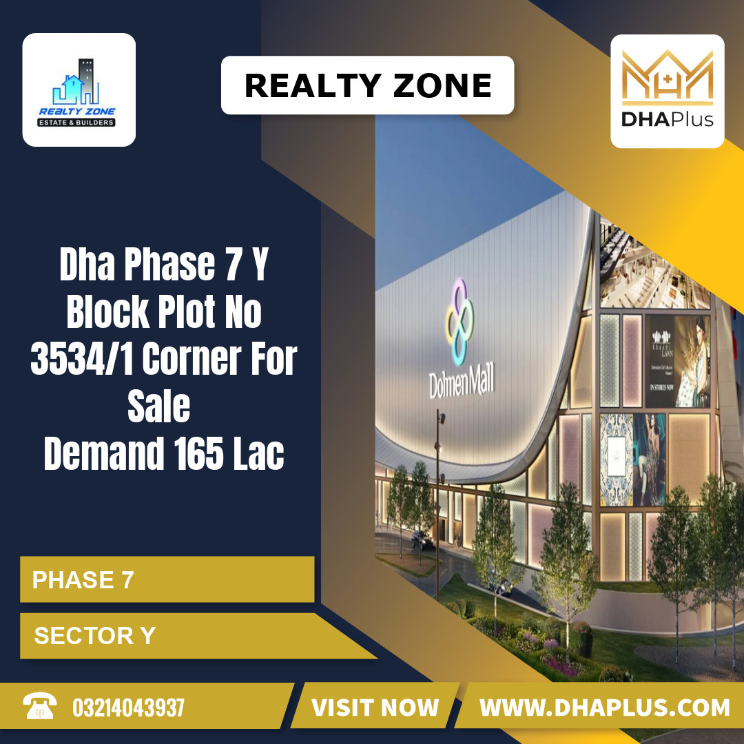 10 Marla Residential Plot for Sale in Sector Y -  Phase 7, Lahore - (DP-37701)