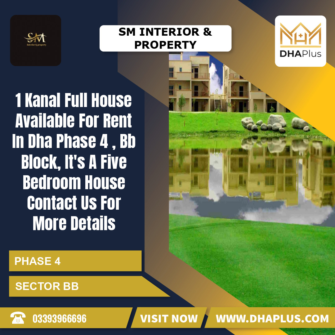 1 Kanal Residential House for Rent in Sector BB - Phase 4, Lahore - (DP-37745)
