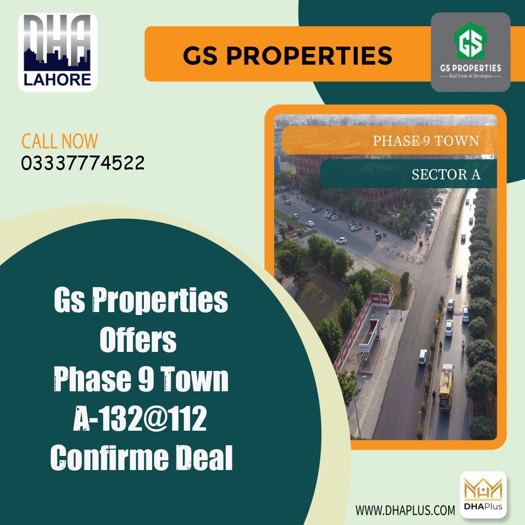 5 Marla Residential Plot for Sale in Sector A - Phase 9 Town, Lahore - (DP-37762)