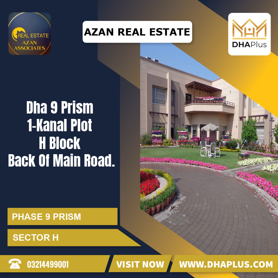 1 Kanal Residential Plot for Sale in Sector H - Phase 9 Prism, Lahore - (DP-37773)