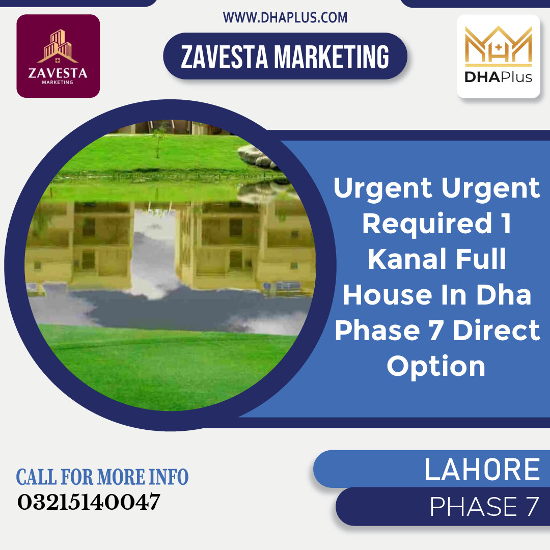 1 Kanal Required Residential House in Phase 7, Lahore - (DP-37820)