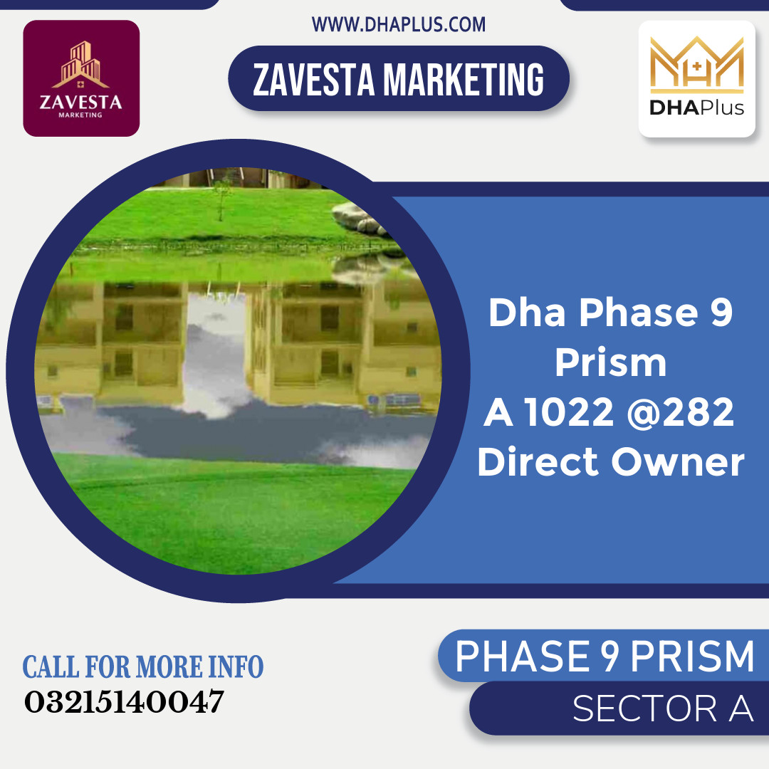 1 Kanal Residential Plot for Sale in Sector A -  Phase 9 Prism, Lahore - (DP-37822)