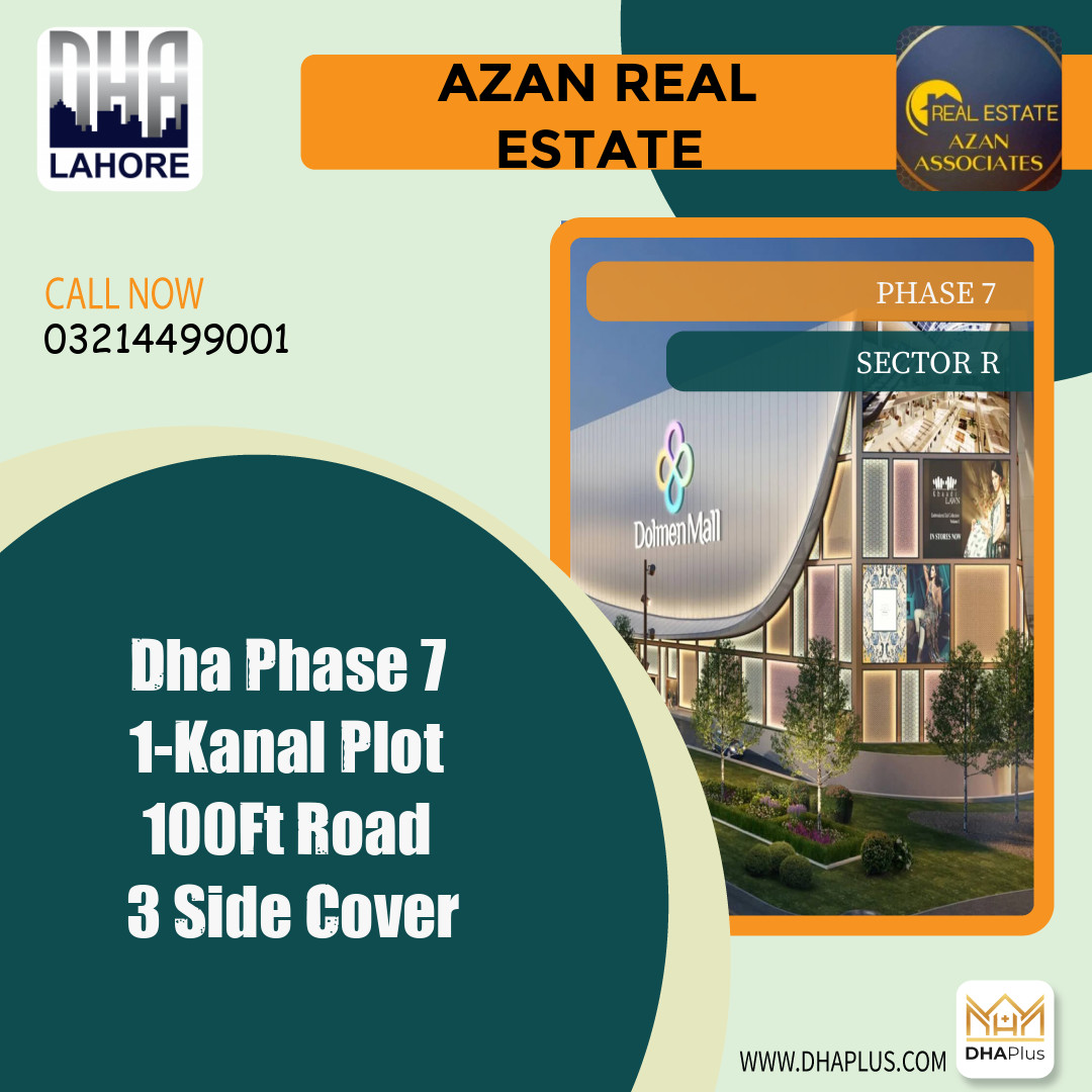 1 Kanal Residential Plot for Sale in Sector R -  Phase 7, Lahore - (DP-37888)