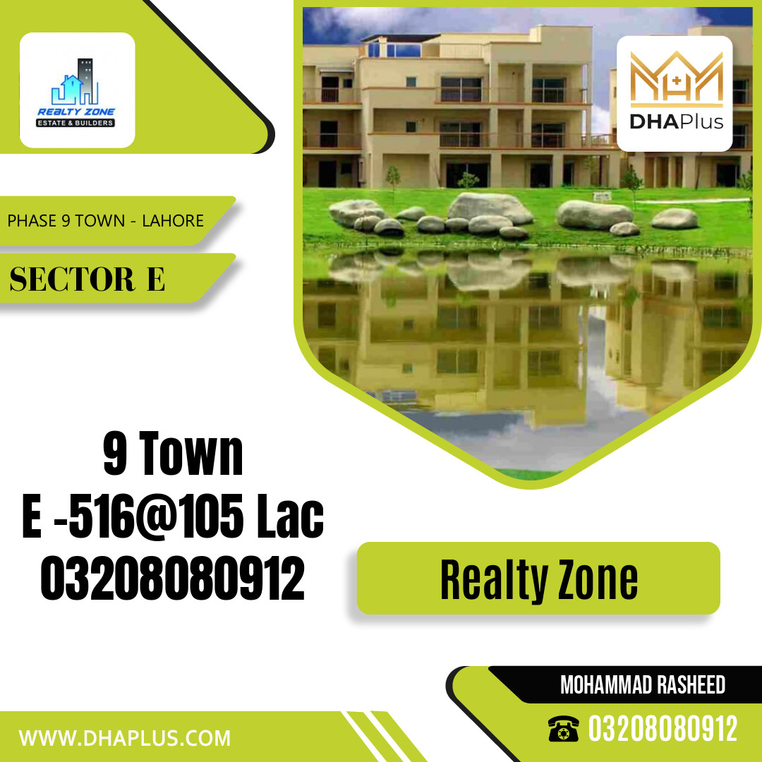 5 Marla Residential Plot for Sale in Sector E - Phase 9 Town, Lahore - (DP-37898)