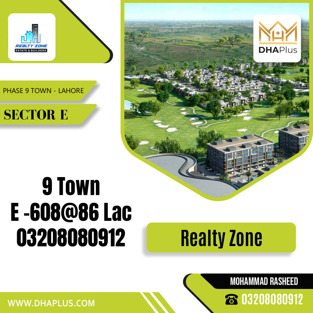 5 Marla Residential Plot for Sale in Sector E - Phase 9 Town, Lahore - (DP-37901)