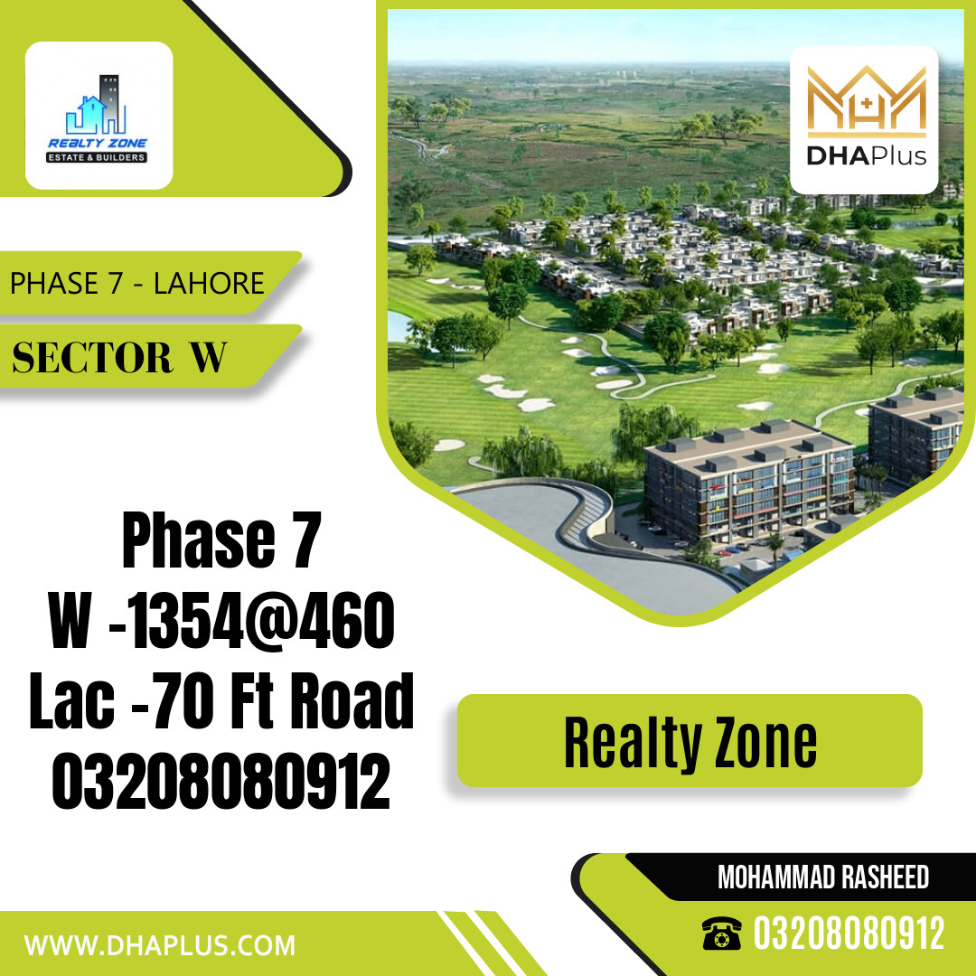 1 Kanal Residential Plot for Sale in Sector W -  Phase 7, Lahore - (DP-37907)