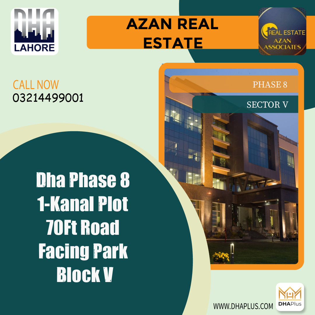 1 Kanal Residential Plot for Sale in Sector V - Phase 8, Lahore - (DP-37932)