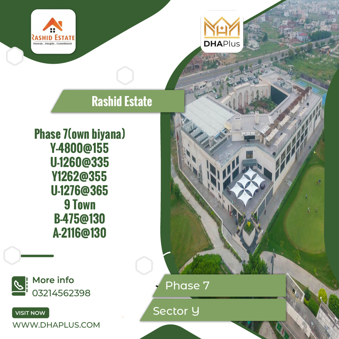 10 Marla Residential Plot for Sale in Sector Y -  Phase 7, Lahore - (DP-37948)