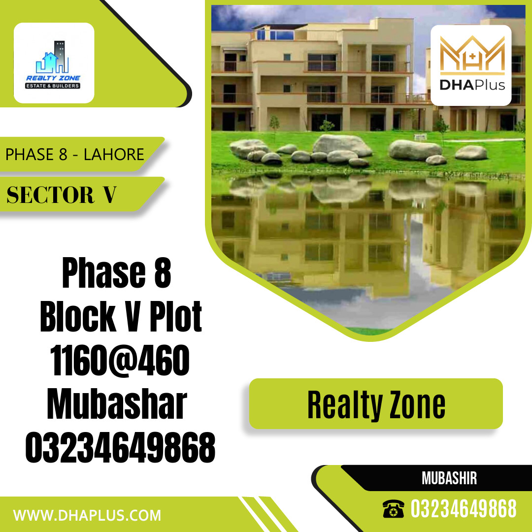 1 Kanal Residential Plot for Sale in Sector V -  Phase 8, Lahore - (DP-38106)