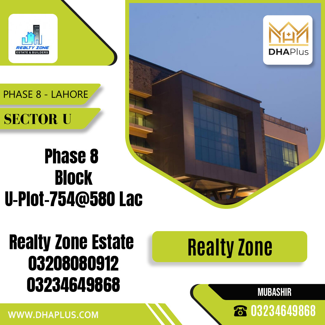 1 Kanal Residential Plot for Sale in Sector U -  Phase 8, Lahore - (DP-38144)