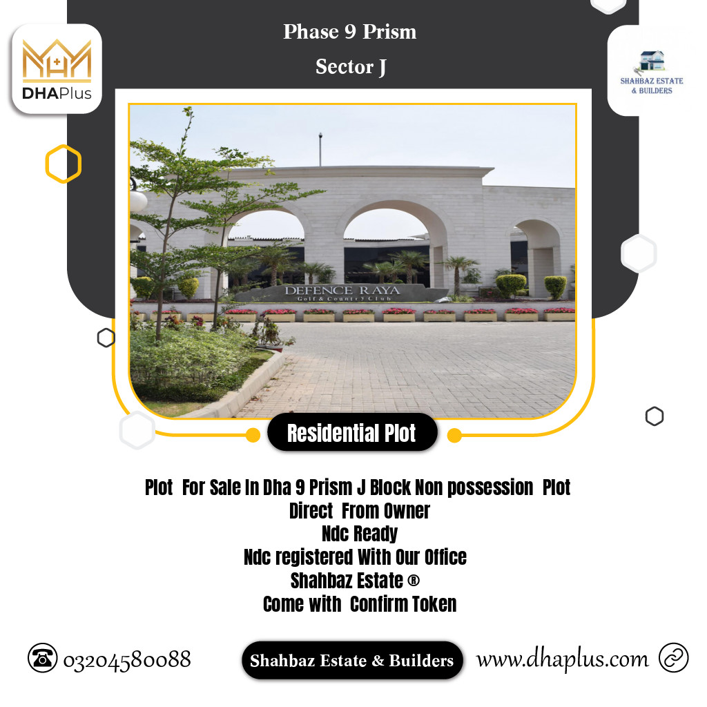 5 Marla Residential Plot for Sale in Sector J - Phase 9 Prism, Lahore - (DP-38284)