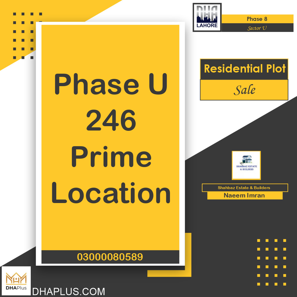 1 Kanal Residential Plot for Sale in Sector U - Phase 8, Lahore - (DP-38309)