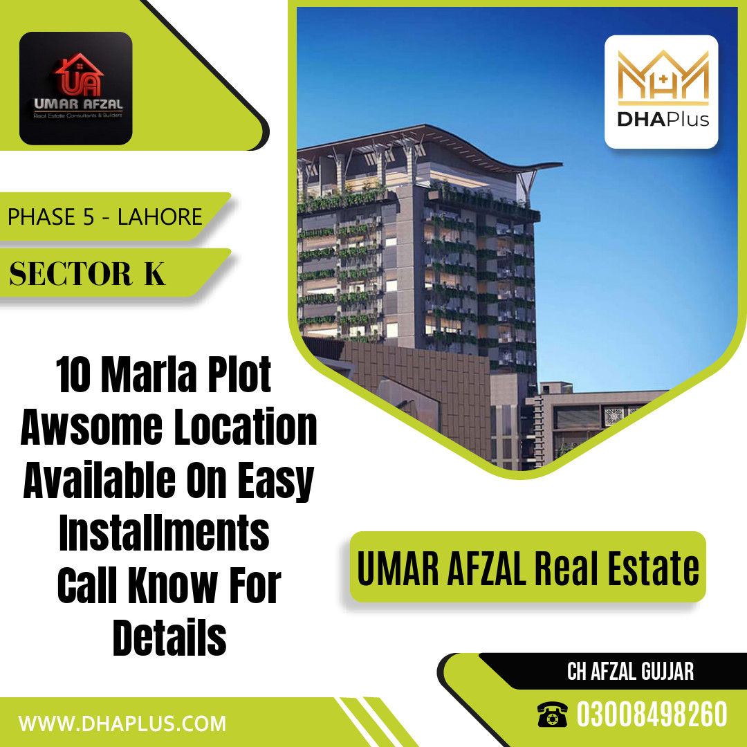 10 Marla Residential Plot for Sale in Sector K -  Phase 5, Lahore - (DP-38374)