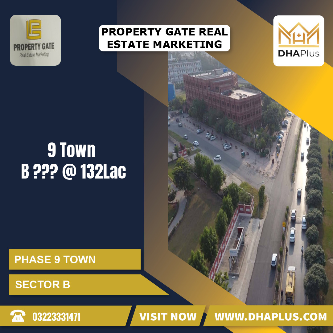 5 Marla Residential Plot for Sale in Sector B - Phase 9 Town, Lahore - (DP-38381)