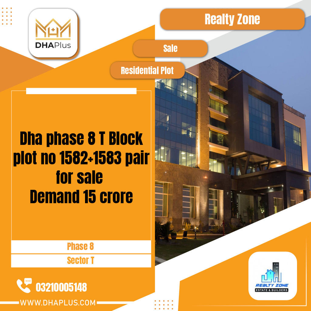1 Kanal Residential Plot for Sale in Sector T - Phase 8, Lahore - (DP-38479)