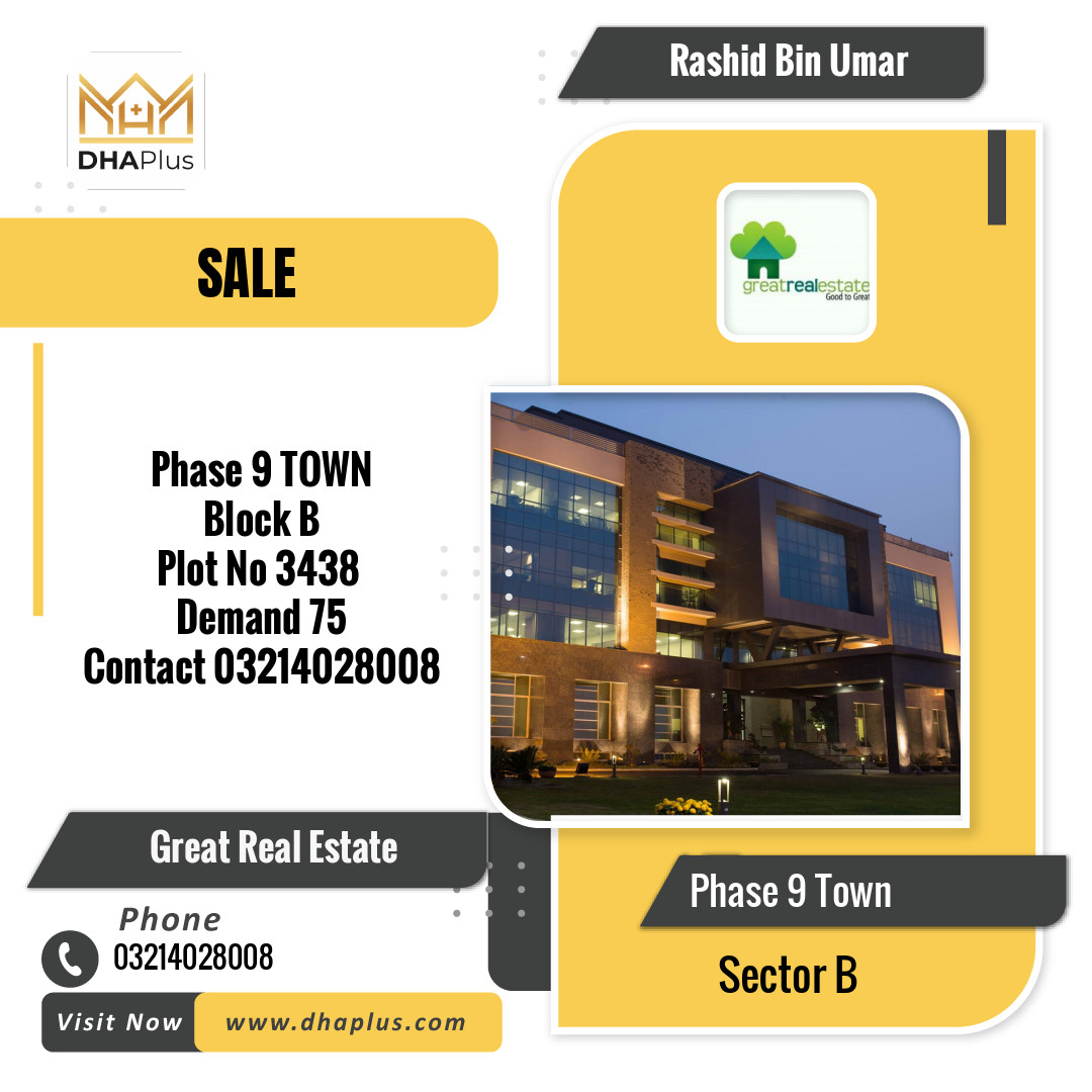 5 Marla Residential Plot for Sale in Sector B - Phase 9 Town, Lahore - (DP-38531)