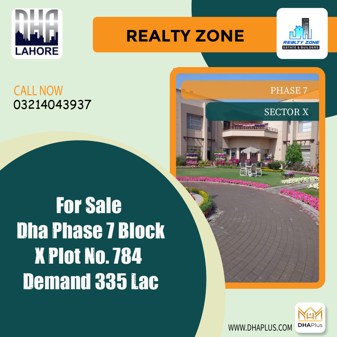 1 Kanal Residential Plot for Sale in Sector X - Phase 7, Lahore - (DP-38569)