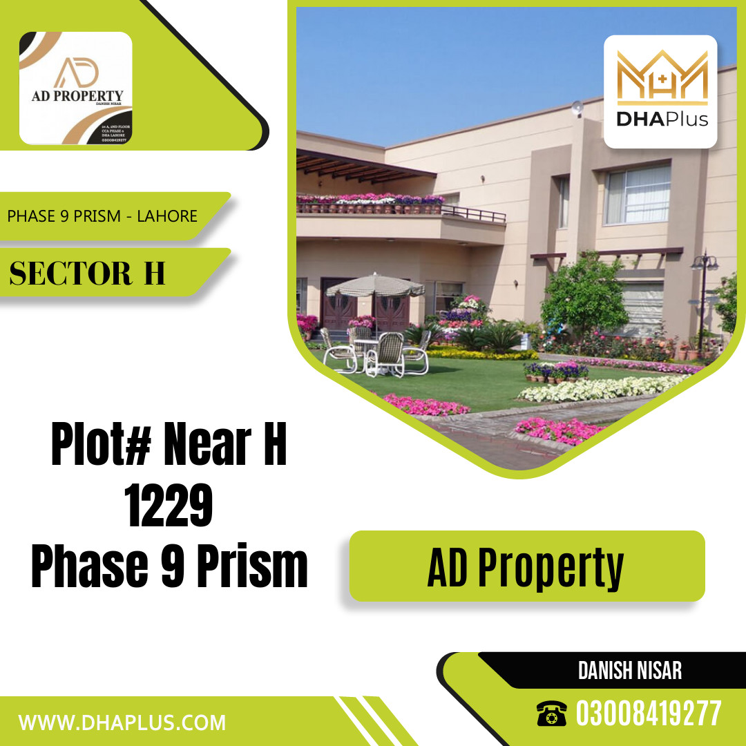 1 Kanal Residential Plot for Sale in Sector H - Phase 9 Prism, Lahore - (DP-38600)