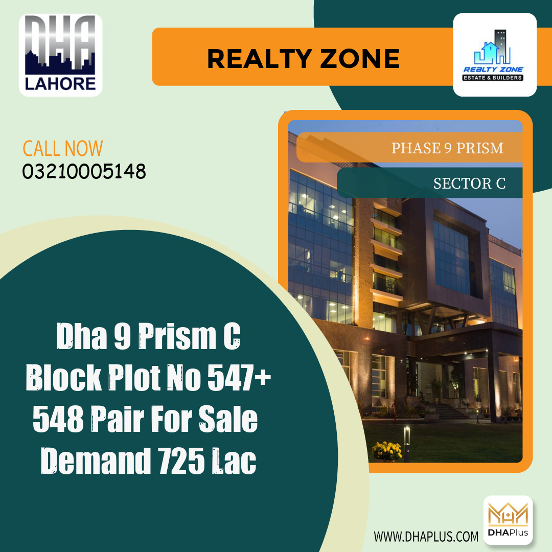 1 Kanal Residential Plot for Sale in Sector C - Phase 9 Prism, Lahore - (DP-38675)