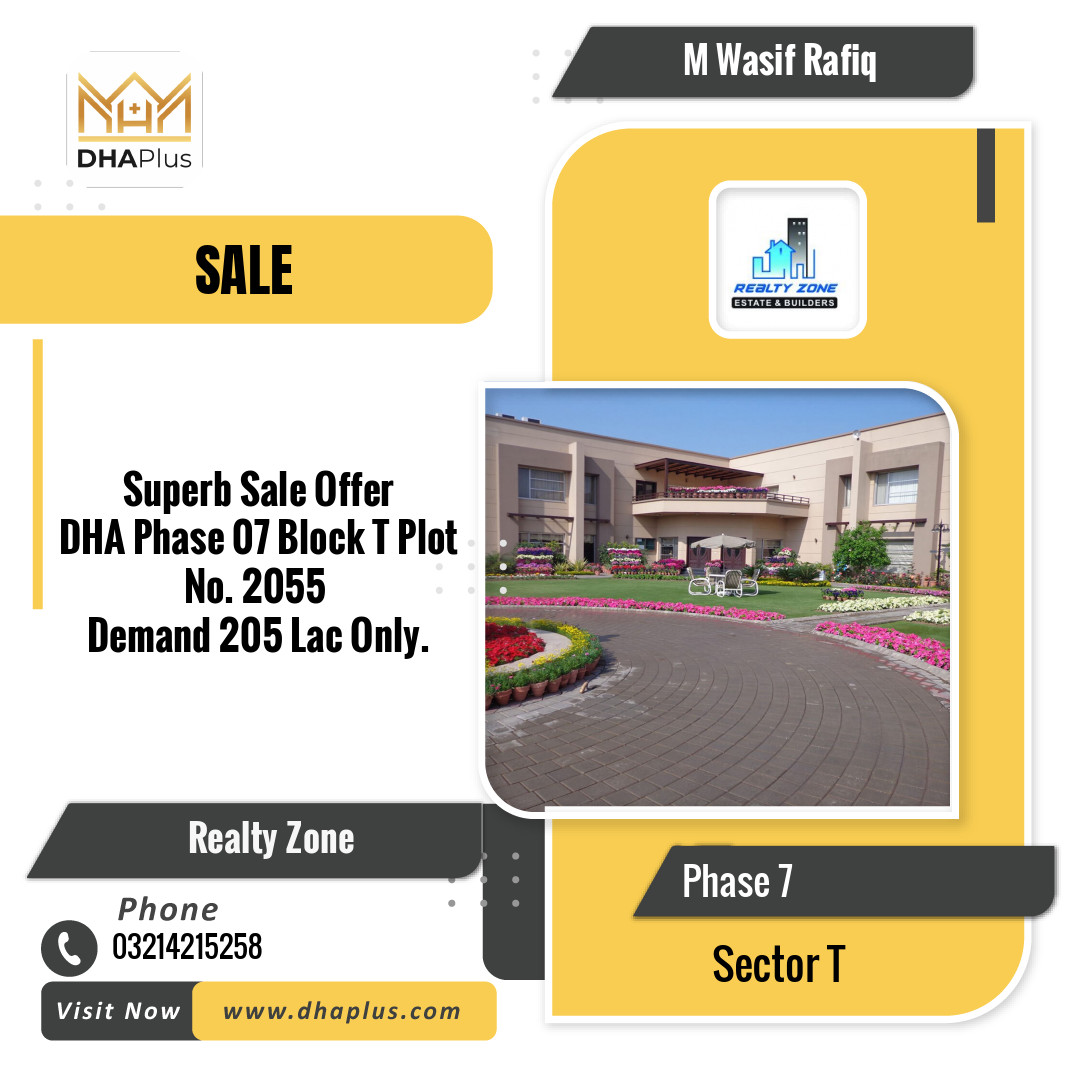 10 Marla Residential Plot for Sale in Sector T -  Phase 7, Lahore - (DP-38695)