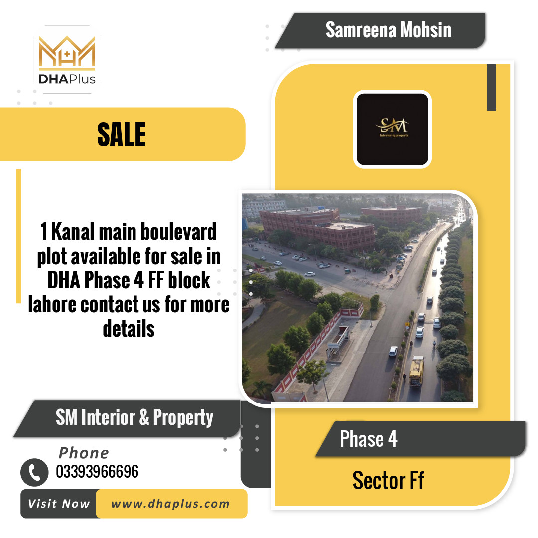 1 Kanal Residential Plot for Sale in Sector FF -  Phase 4, Lahore - (DP-38738)