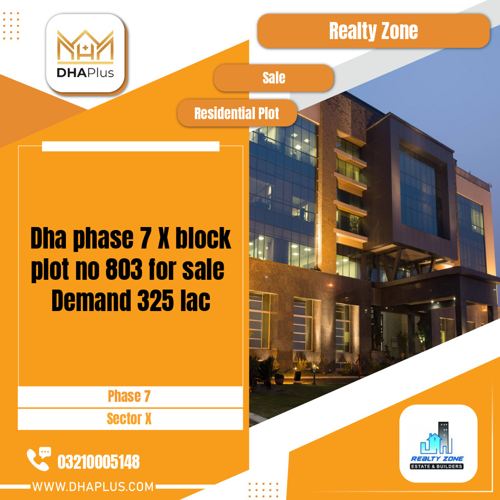 1 Kanal Residential Plot for Sale in Sector X -  Phase 7, Lahore - (DP-38817)
