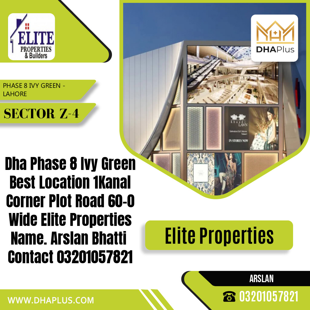 1 Kanal Residential Plot for Sale in Sector Z-4 - Phase 8 Ivy Green, Lahore - (DP-38840)