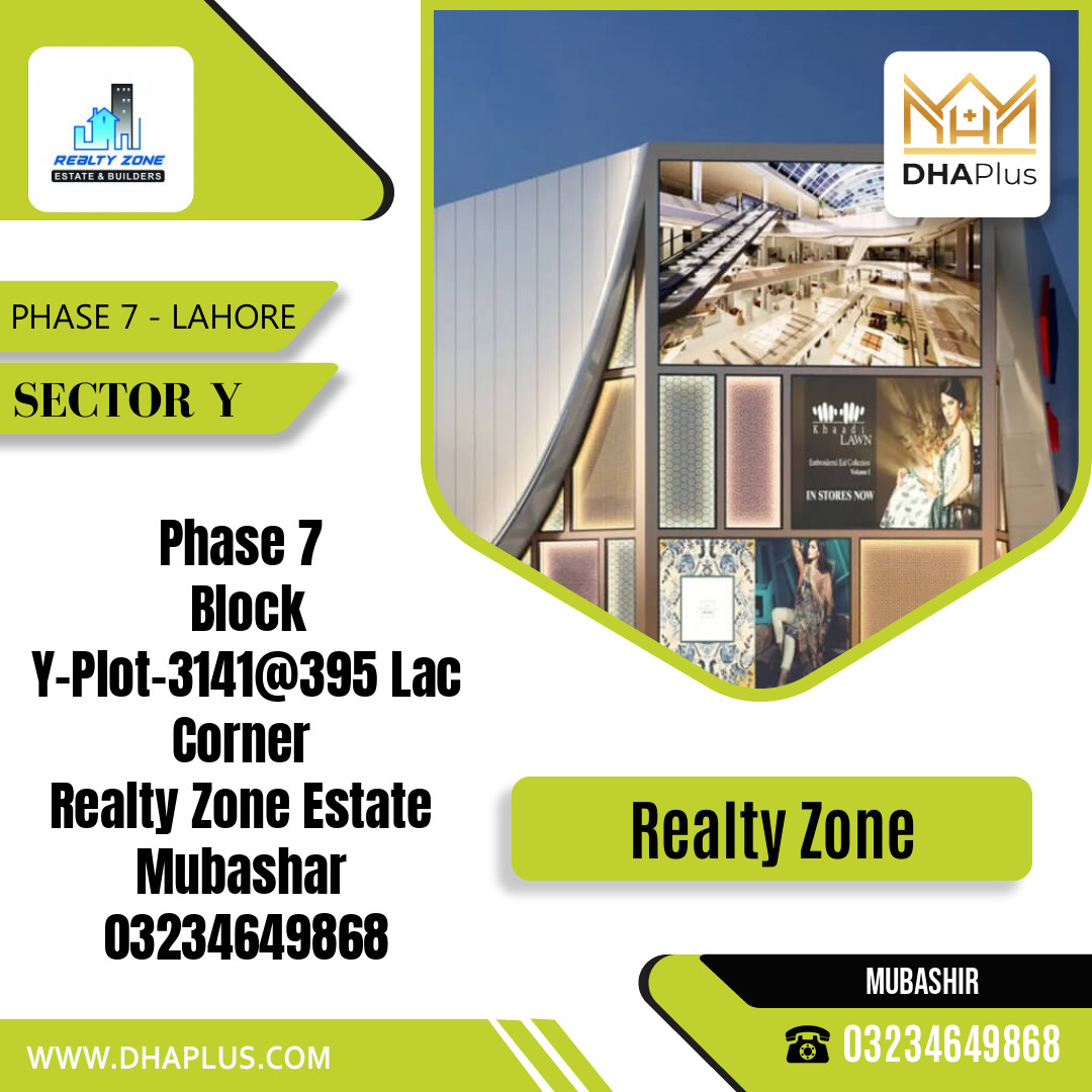 1 Kanal Residential Plot for Sale in Sector Y -  Phase 7, Lahore - (DP-38866)
