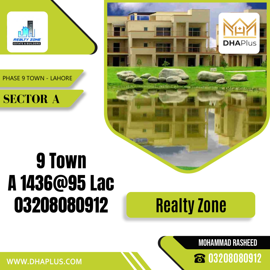 5 Marla Residential Plot for Sale in Sector A -  Phase 9 Town, Lahore - (DP-38913)