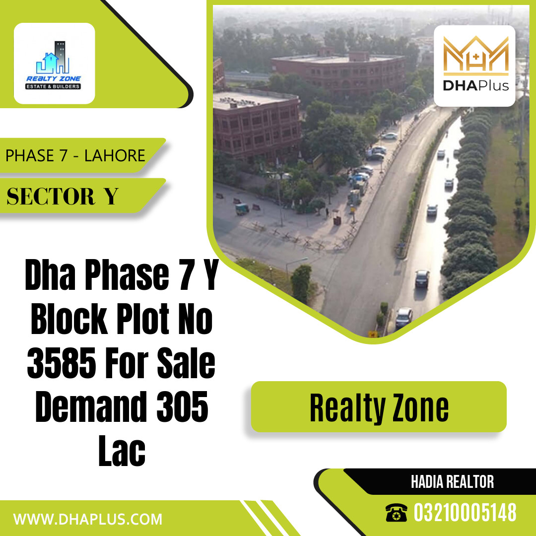 1 Kanal Residential Plot for Sale in Sector Y -  Phase 7, Lahore - (DP-38960)