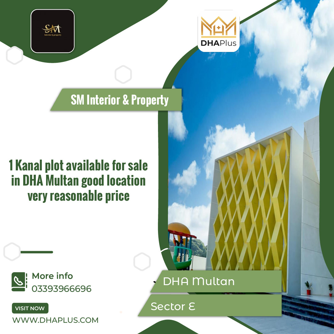 1 Kanal Residential Plot for Sale in Sector E -  DHA Multan, Multan - (DP-38985)
