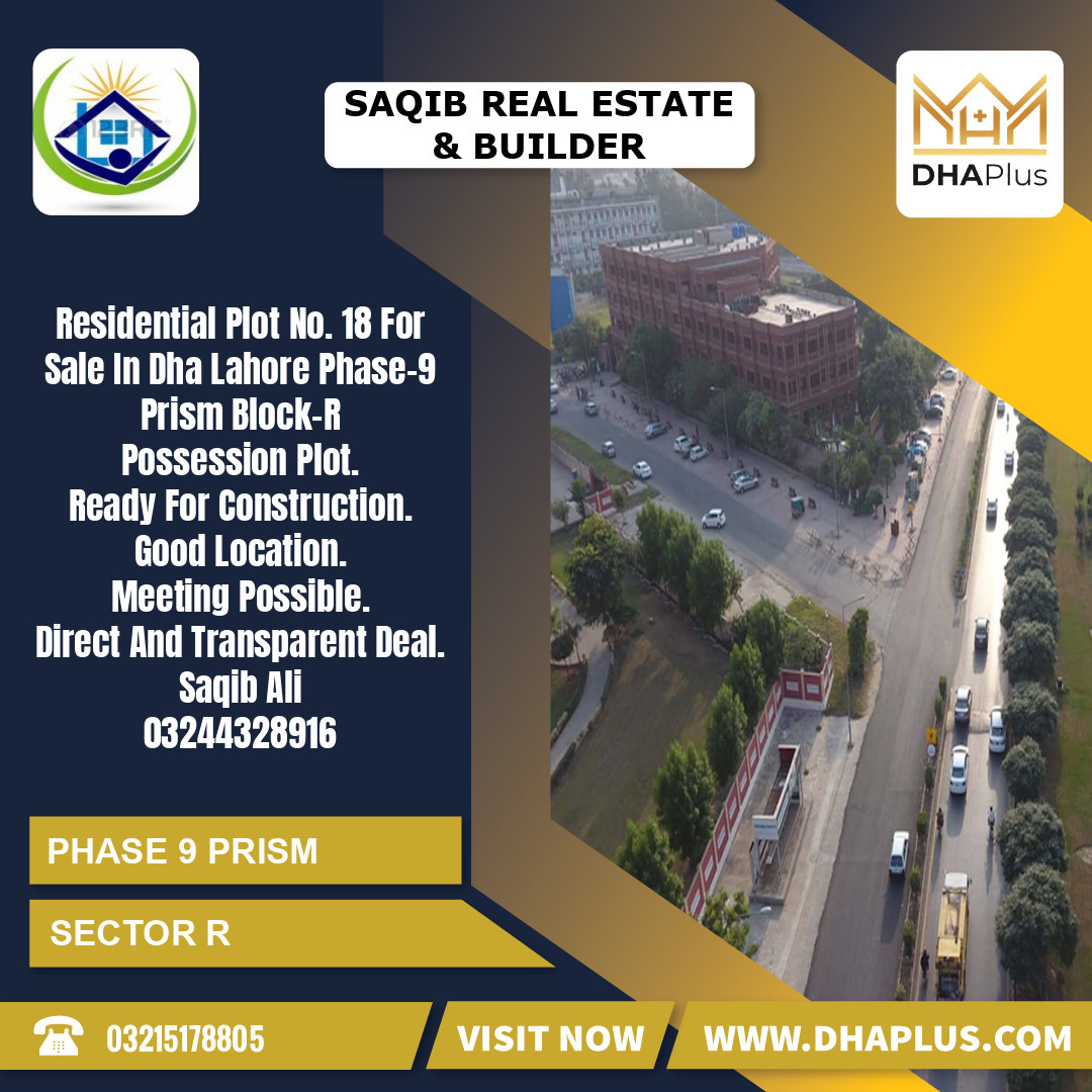 1 Kanal Residential Plot for Sale in Sector R -  Phase 9 Prism, Lahore - (DP-38996)