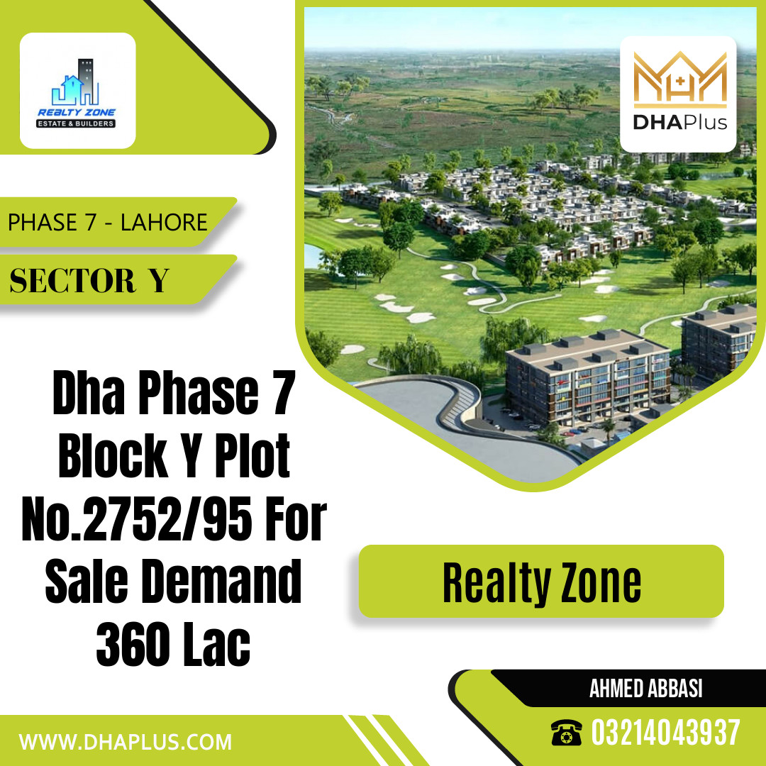 1 Kanal Residential Plot for Sale in Sector Y -  Phase 7, Lahore - (DP-39040)