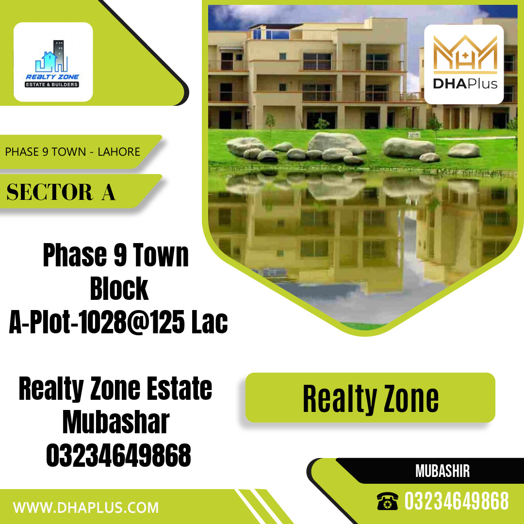 5 Marla Residential Plot for Sale in Sector A -  Phase 9 Town, Lahore - (DP-39052)