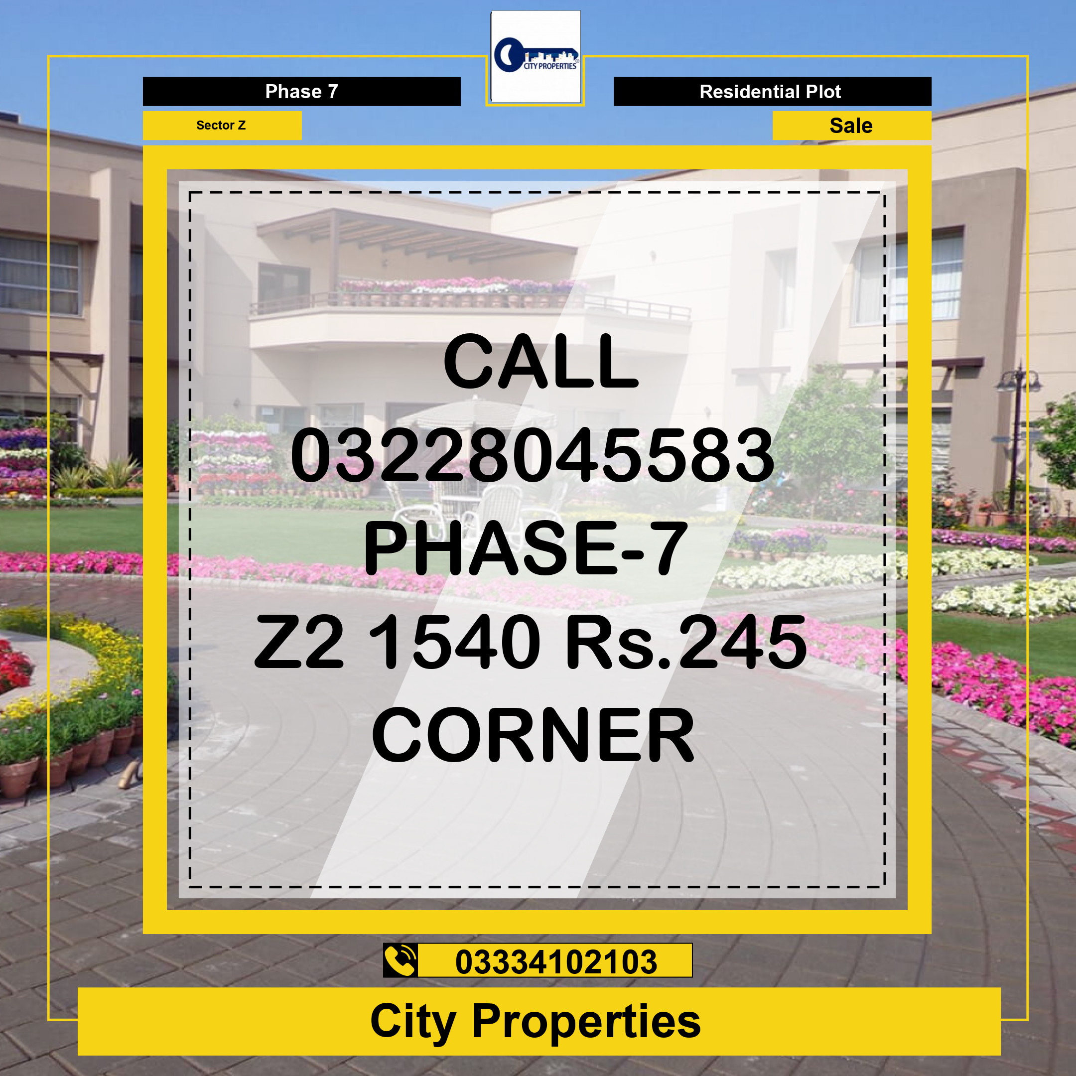 1 Kanal Residential Plot for Sale in Sector Z -  Phase 7, Lahore - (DP-39073)