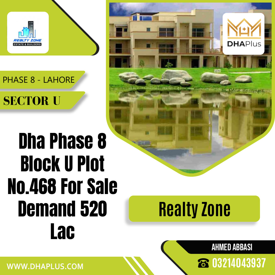 1 Kanal Residential Plot for Sale in Sector U -  Phase 8, Lahore - (DP-39077)