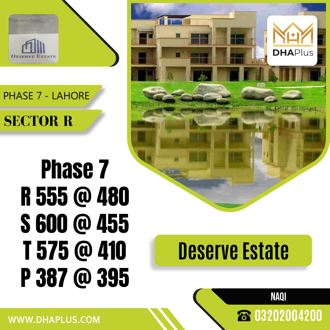 1 Kanal Residential Plot for Sale in Sector R -  Phase 7, Lahore - (DP-39131)