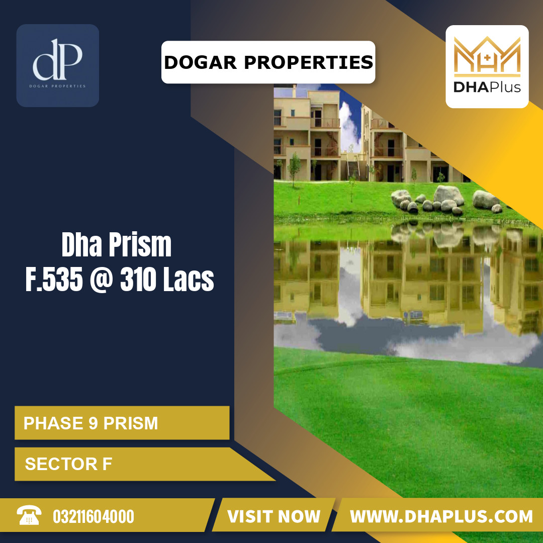 1 Kanal Residential Plot for Sale in Sector F -  Phase 9 Prism, Lahore - (DP-39134)