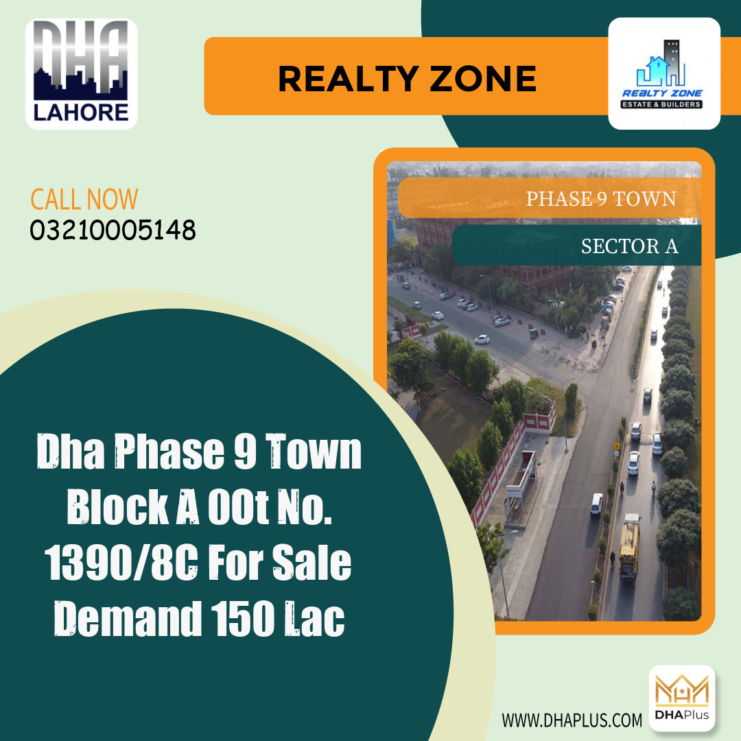 5 Marla Residential Plot for Sale in Sector A -  Phase 9 Town, Lahore - (DP-39175)