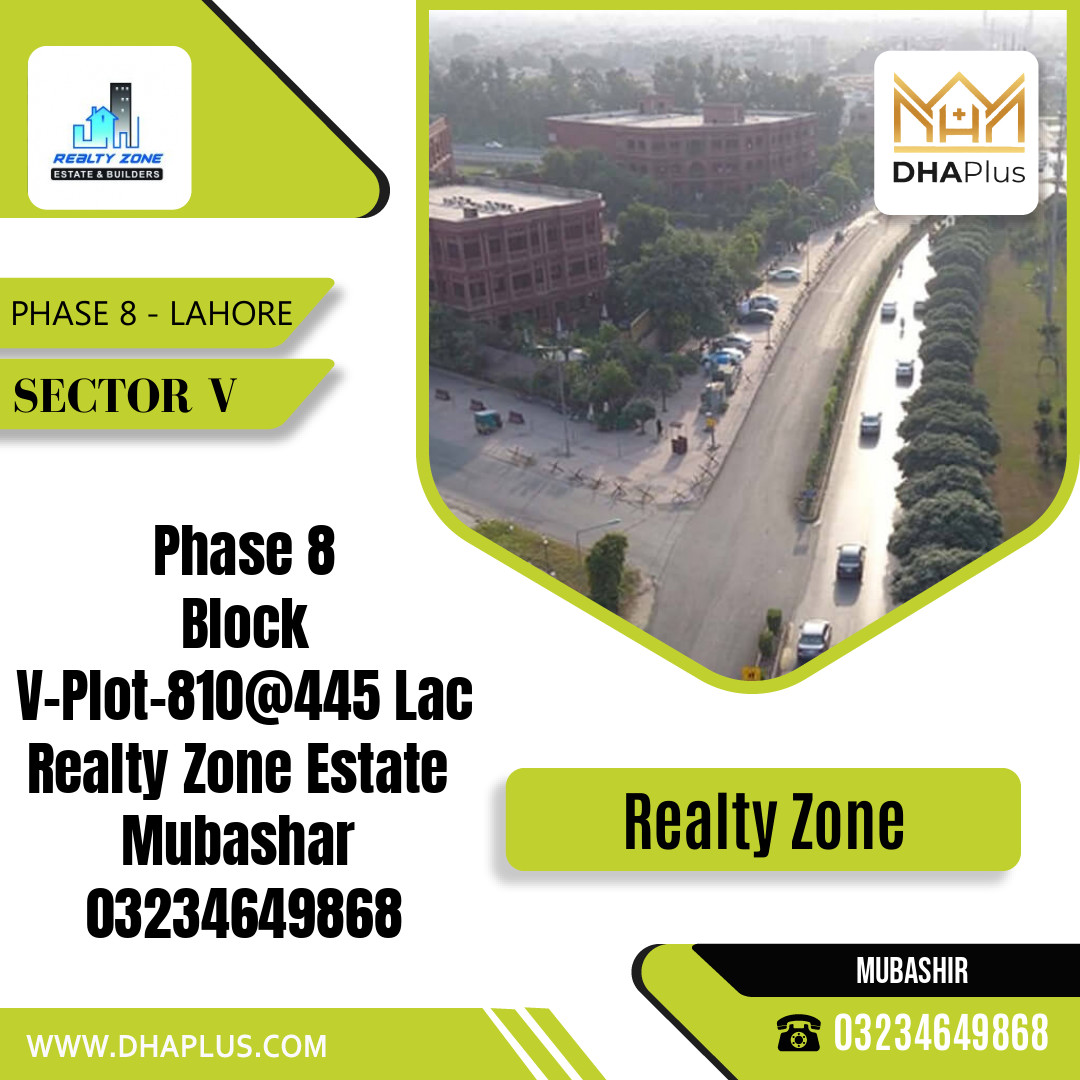 1 Kanal Residential Plot for Sale in Sector V -  Phase 8, Lahore - (DP-39181)