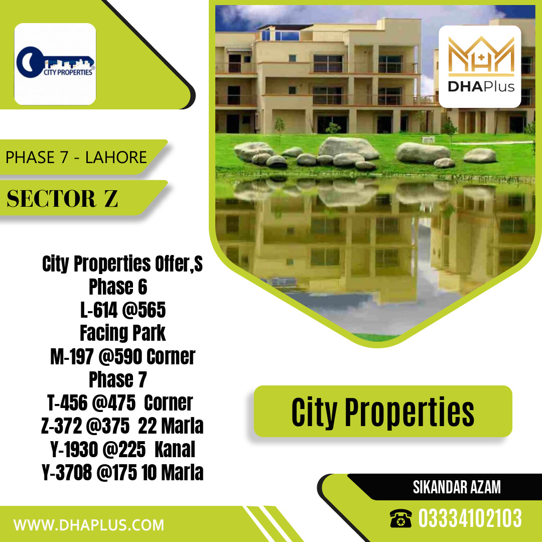 22 Marla Residential Plot for Sale in Sector Z -  Phase 7, Lahore - (DP-39213)